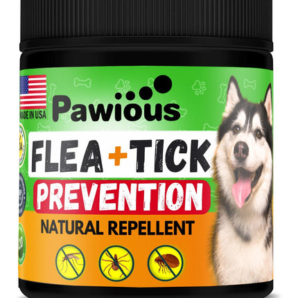 Flea and Tick Prevention for Dogs Chewables   Natural Dog Flea and