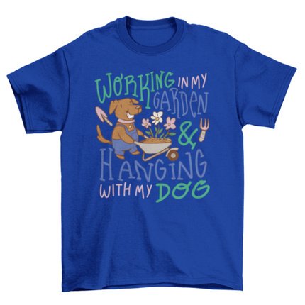 Garden and dog t-shirt